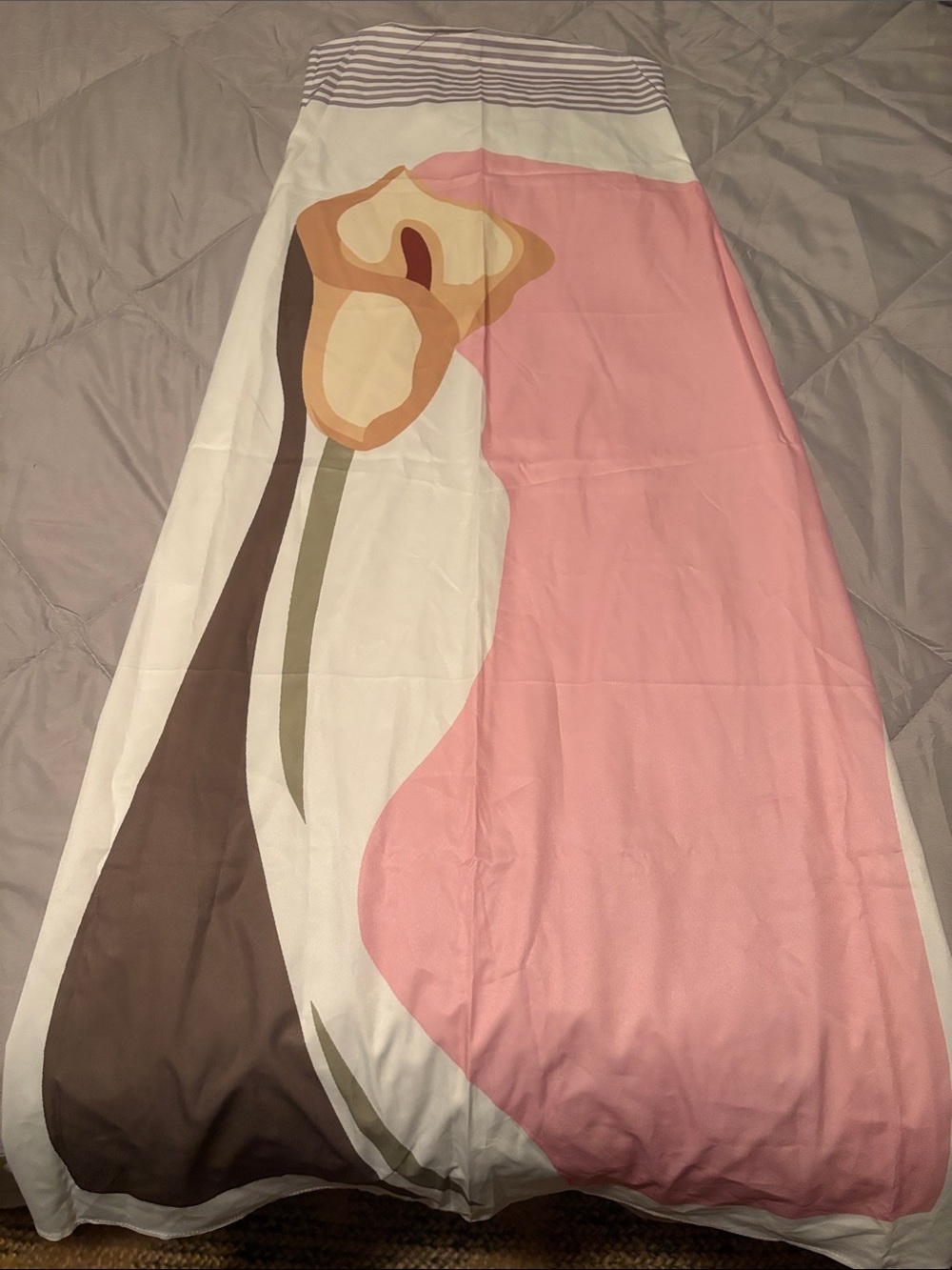 A Classy Chic Boutique Strapless Dress in Pink, White, Brown, Cream